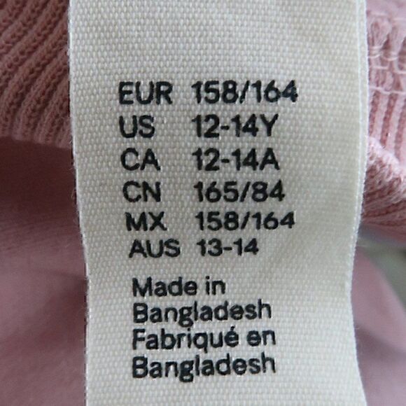 H&M PINK GREY & WHITE COLORBLOCK LONG SLEEVE CREW NECK CROP OVERSIZED SWEATSHIRT - Picture 4 of 5